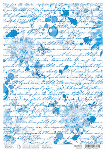 Decoupage: A4 Rice Paper - Engraved