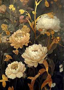 Mint Large Decoupage Papers: Autumn Blossoms Decoupage Paper