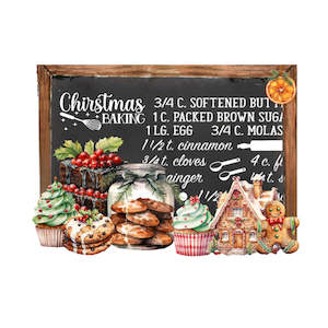 Christmas Decoupage Papers: Christmas Transfers - Christmas Baking - AVAILABLE FOR PRE-ORDER