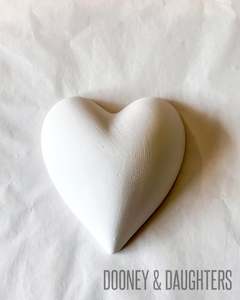 Undecorated Mini Ceramic Heart