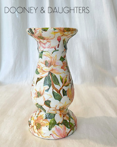 Decorated Ceramics: Candle Holder - Magnolia