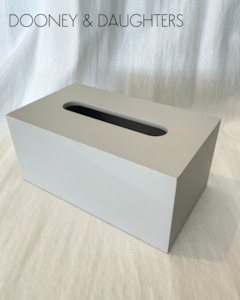 Wood Collection: Plain Painted Rectangle Tissue Box