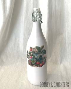 Glass Bottles: Strawberries Two Glass Bottle