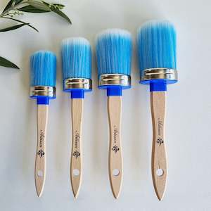 Blue Italian - Oval Synthetic Brush