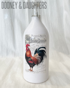 Glass Bottles: Rooster Glass Bottle