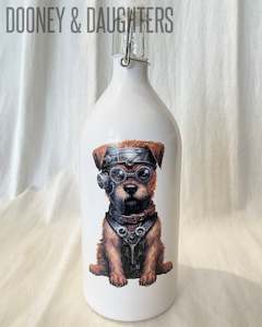 Glass Bottles: Steam Punk Dog 2 Bottle