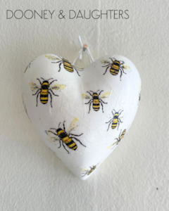 Decorated Hearts: Mini Heart - Lovely Bees