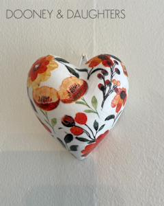 Decorated Hearts: Mini Heart - Autumn Flowers