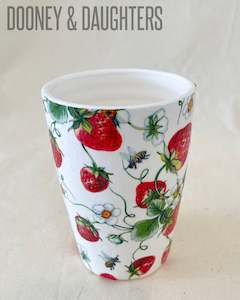 Decorated Coasters Plates Tiles Tumblers: Tumbler - Strawberries All Over