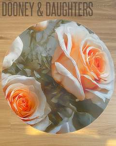 Side Tables: Roses On High Side Table