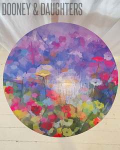 Side Tables: Field of Mauve One Side Table