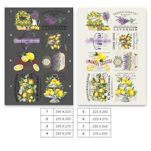 White Cloud Thermal Fusion Transfers: Zesty Lavender Thermal Fusion Transfer