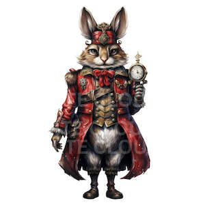 Easter Decoupage Papers Transfers: Easter Transfer - Rabbit 1 - AVAILABLE FOR PRE-ORDER