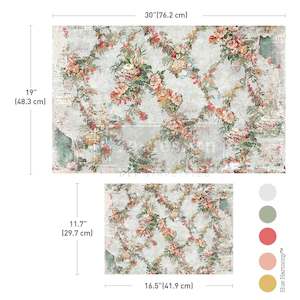 Redesign Decoupage Fiber Papers: Decoupage Fiber - Jardin Fleuri