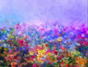 Sale 1: Field of Mauve Decoupage Paper