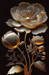 Sale 1: Golden Bloom 2 Decoupage Paper