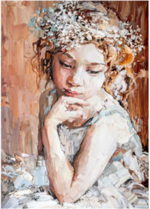 Sale 1: Pensive Girl Decoupage Paper