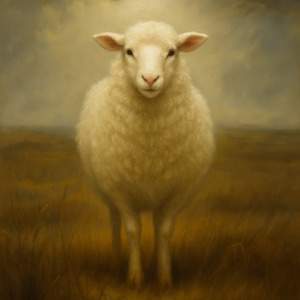 White Sheep In Field Decoupage Paper - AVAILABLE FOR PRE-ORDER