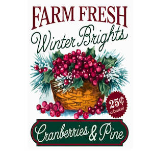 Christmas: Christmas Transfer - Cranberries & Pine - AVAILABLE FOR PRE-ORDER
