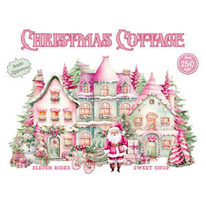 Christmas Transfer - Christmas Cottage - AVAILABLE FOR PRE-ORDER