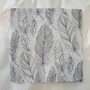 Napkins: Napkin - Bohemian Feathers