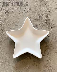 Unglazed Ceramics: Undecorated Ceramic Star Dish