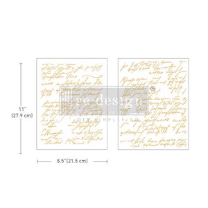 ReDesign Gold Foil Transfer Middy - Shimmering Script