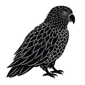 Native Birds & Fauna Transfer - Kakapo 4 - AVAILABLE FOR PRE-ORDER