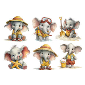 Children Transfer - Beach Elephants - AVAILABLE FOR PRE-ORDER