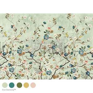 Redesign Decoupage Fiber Papers: Decoupage Fiber - Blossom Perch