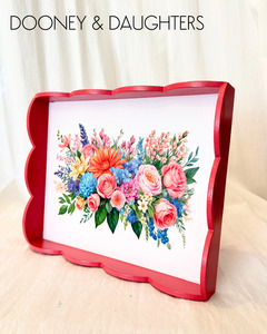 Flowers Small Scallop Tray