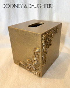Photo Frames: Sommerset Gold Square Tissue Box