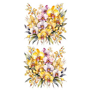 White Cloud Decor Transfers: Flower Transfer - Orchid Glow - AVAILABLE FOR PRE-ORDER