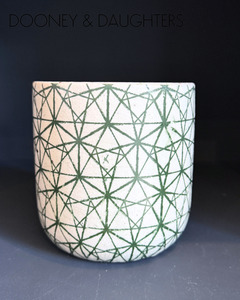 Large Pot - Green Pattern