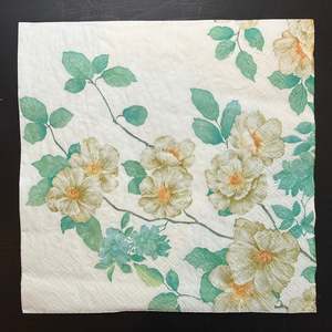 Napkins: Napkin - Delicate Apple Blossom