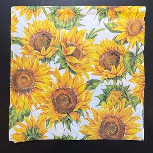 Napkins: Napkin - Dancing Sunflowers