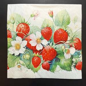Napkin - Juicy Strawberries