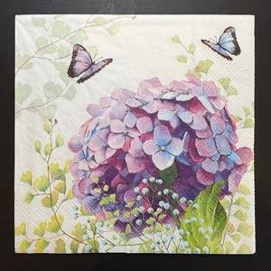 Napkins: Napkin - Hydrangea Ball