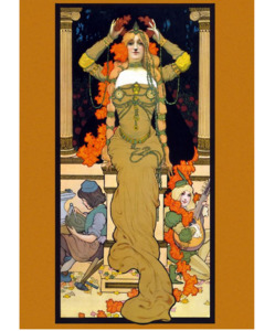 Sale 1: Mustard Nouveau Decoupage Paper