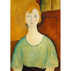 Woman In Green Top Decoupage Paper