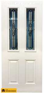 Special Offer Sales: Fibreglass 4 Panel Blue Leadlight Glass