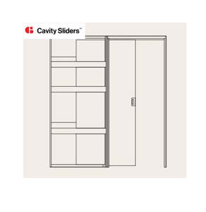 CS For Doors SpaceMaker Cavity Slider - Flat Jamb - 90mm Stud