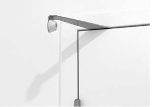 Overhead Door Stop With White Rubber