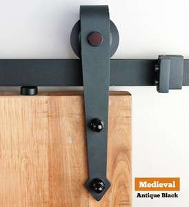 Barn Doors: Arrow Antique Black - Track