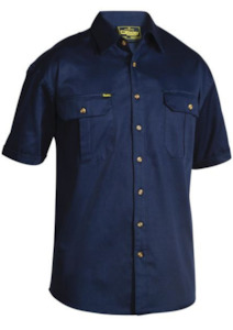 Shirt: BS1433 Bisley Original Cotton Drill Shirt - Short Sleeve