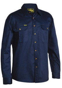 Shirt: BS6433 Bisley Original Cotton Drill Shirt - Long Sleeve