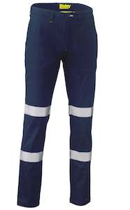 Pants: BP6008T Bisley Taped Biomotion Stretch Cotton Drill Work Pants - Regular