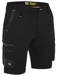 Shorts: BSHC1332 Bisley Flex & Move 4-Way Stretch Zip Cargo Short