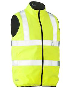 Hi Vis: BV0330HT Bisley Taped Hi Vis Reversible Puffer Vest