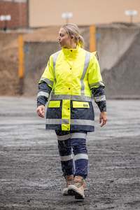 Hi Vis: BKL6975 Bisley Womens Taped Hi Vis 5 In 1 Rain Jacket
